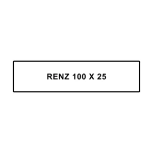 Plaquette Renz plastique